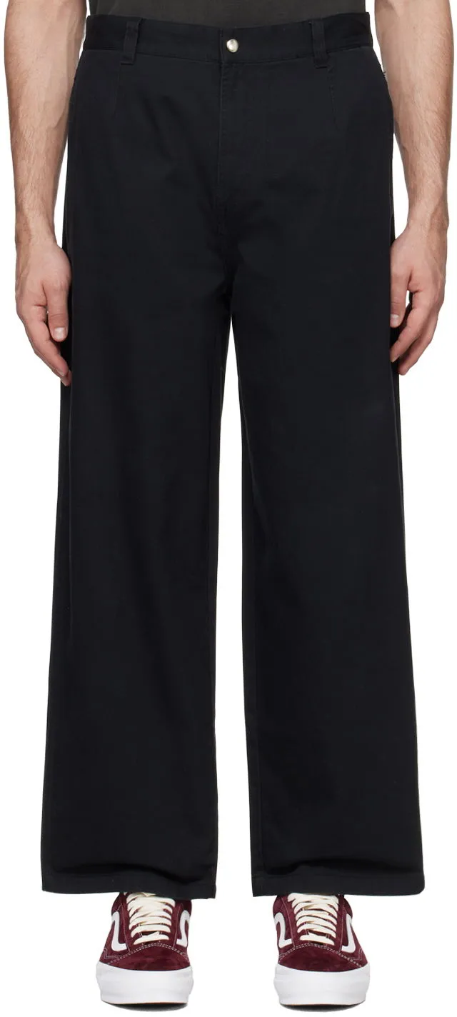 Stüssy Black Workgear Trousers