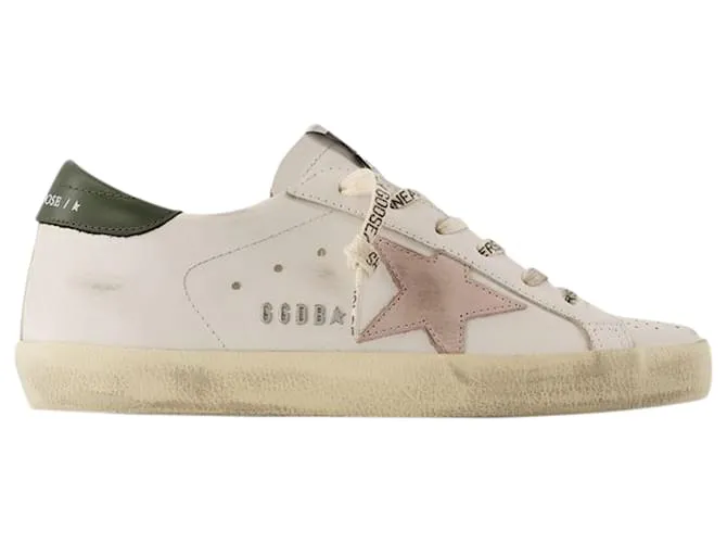 Super Star Sneakers - Golden Goose Deluxe Brand - Cuero - Blanco 