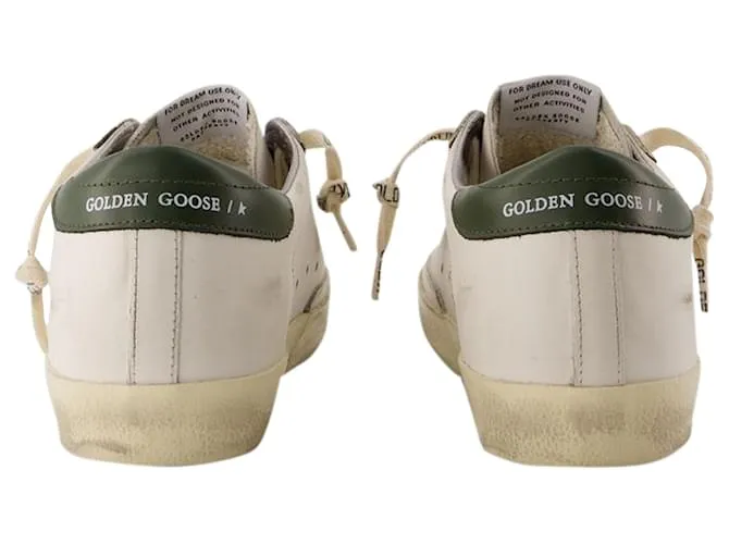 Super Star Sneakers - Golden Goose Deluxe Brand - Cuero - Blanco 