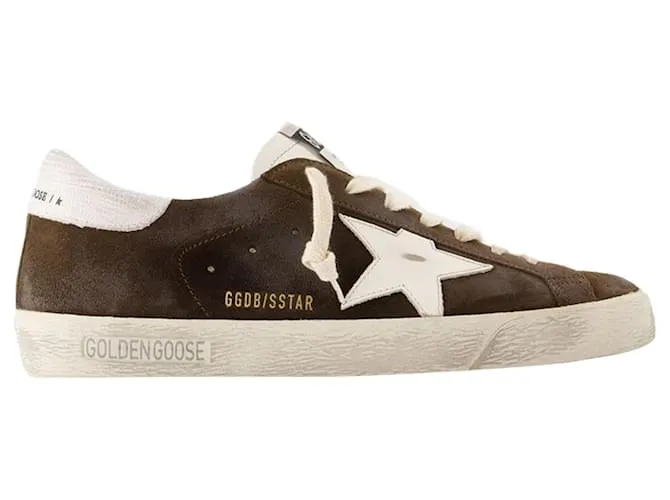 Super Star Sneakers - Golden Goose Deluxe Brand - Cuero - Marrón Castaño 