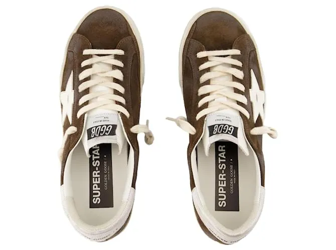 Super Star Sneakers - Golden Goose Deluxe Brand - Cuero - Marrón Castaño 