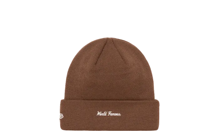 Supreme New Era Box Logo Beanie Brown