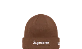 Supreme New Era Box Logo Beanie Brown