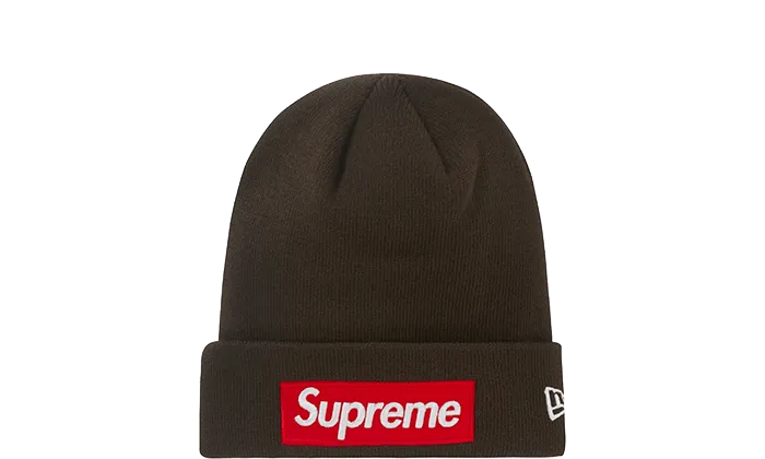 Supreme New Era Box Logo Beanie (FW22) Brown