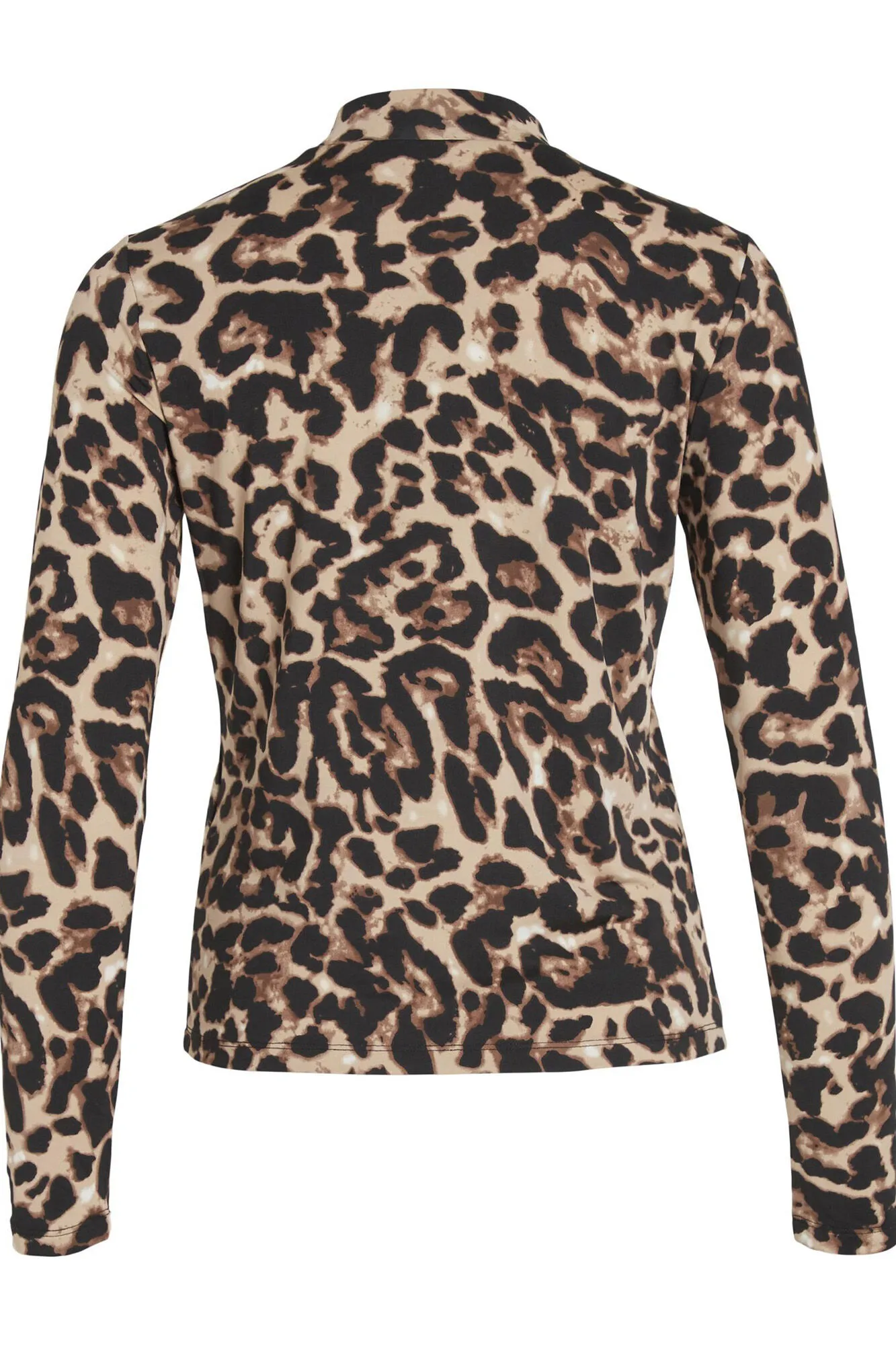 Vila Top manga larga leopardo