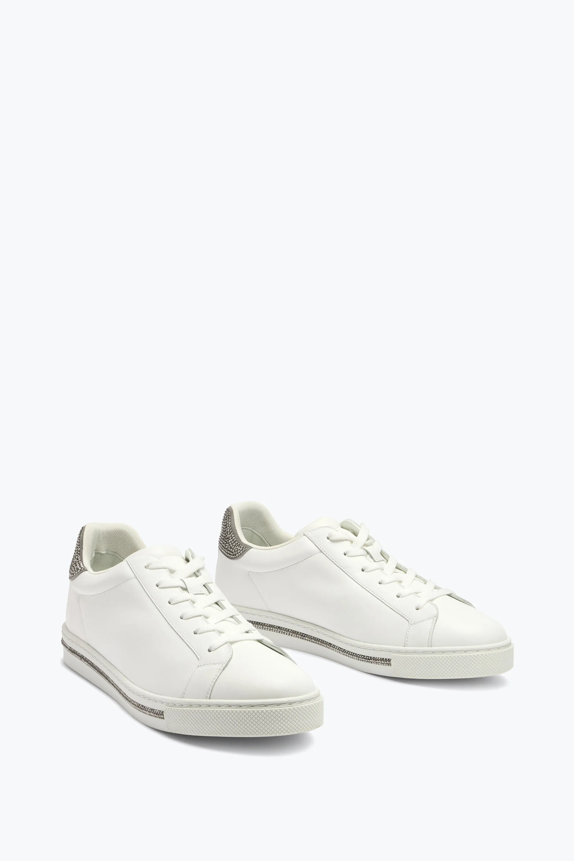 Zapatillas Xtra Blanco-Plata Con Cristales 15