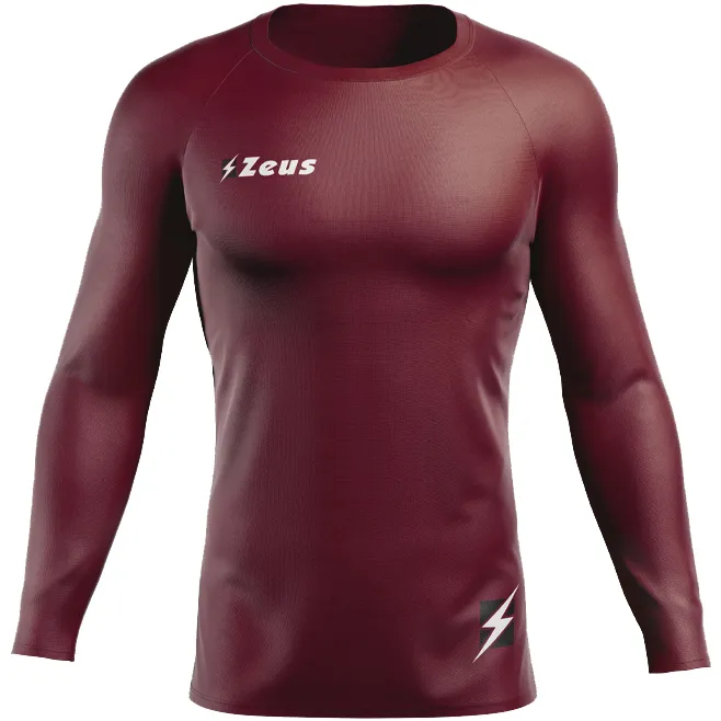 Zeus Fisiko Baselayer Camiseta funcional de manga larga rojo oscuro